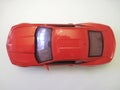 Red car Ã¢â¬â Toy model Ã¢â¬â view Royalty Free Stock Photo